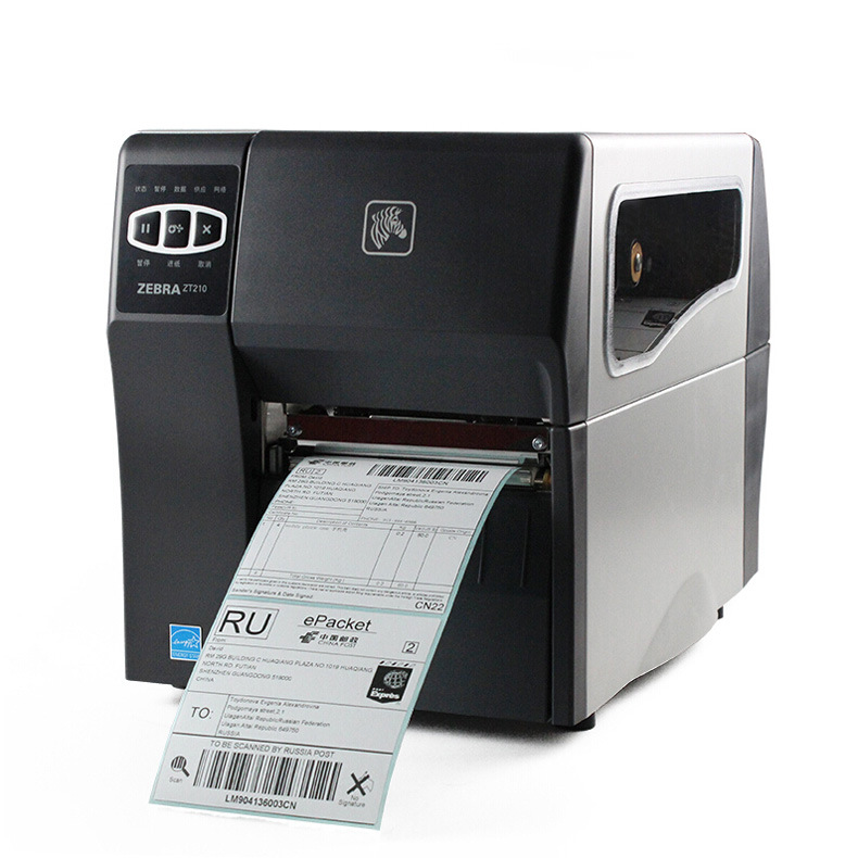 zebra條碼打印機 斑馬ZT210條碼打印機 工業標簽打印機200DPI 300DPI洗水嘜不干膠條碼